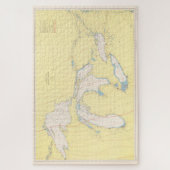  kaart van de Grote Meren (1966) Legpuzzel (Verticaal)
