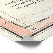 kaart van de Grote Meren en het Midwesten (1801) Poster (Hoek)