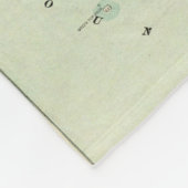 Kaart van de Grote Trunk Pacific Railway Fleece Deken (Hoek)