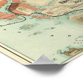 Kaart van de Grote Trunk Pacific Railway Poster (Hoek)