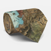  kaart van de haven van New York (1864) Stropdas (Opgerold)