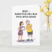 Kaart van de Humor van de Verjaardag van Geezer de (Gele Bloem)