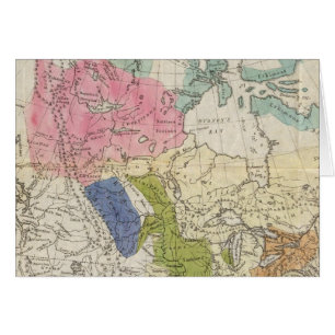Kaart van de Indische stammen van Noord-Amerika