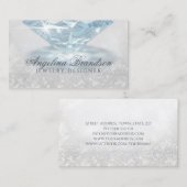 Kaart van de juwelenontwerper van de mousserende d visitekaartje (Voorkant / Achterkant)