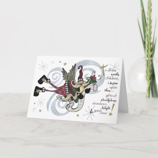 Kaart van de Kerstman van Kerstmis de Capricieuze (Voorkant)