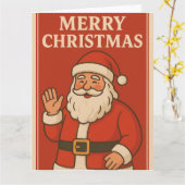 KAART VAN DE KERSTUITNODIGING (Gele Bloem)