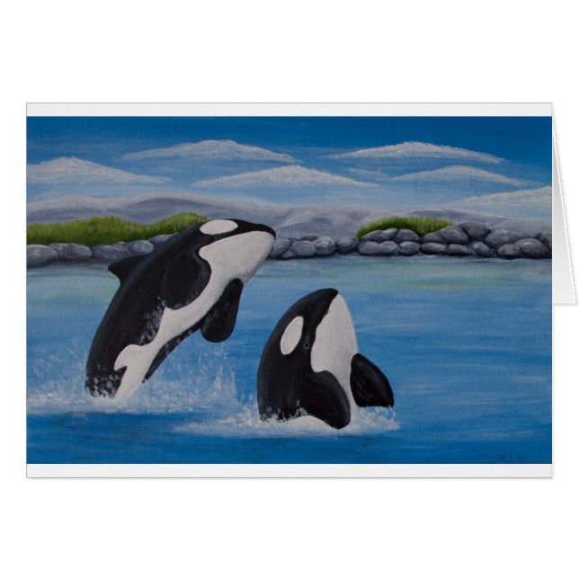 Kaart van de "Killer Whale" (Orca) (Voorkant Horizontaal)