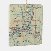  kaart van de Koperrivier BC Keramisch Ornament (Rechts)