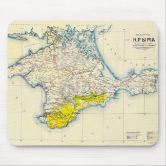 kaart van de Krim, Oekraïne, regio Sebastopol Muismat
