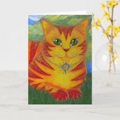 Kaart van de Kunst van de Fantasie van de Kat van (Gele Bloem)