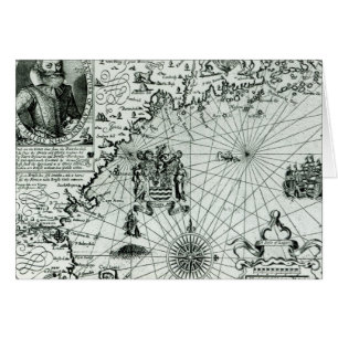 Kaart van de kust van New England