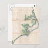  kaart van de kust van North Carolina (1875) (Voorkant / Achterkant)