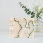 kaart van de kuststrook van Tampa (1855) (Staand voorkant)