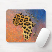 Kaart van de Leopard Spots van de wilde dieren van Muismat (Met muis)