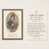 Kaart van de Maagd Mary Jesus Wedding Scripting Pr (Voorkant /achterkant)