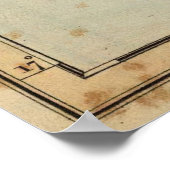 kaart van de Maagdeneilanden (1823) Poster (Hoek)