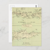  kaart van de Maagdeneilanden (1853) (Voorkant / Achterkant)