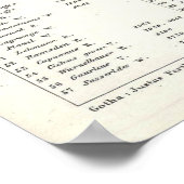 kaart van de maan (1880) poster (Hoek)