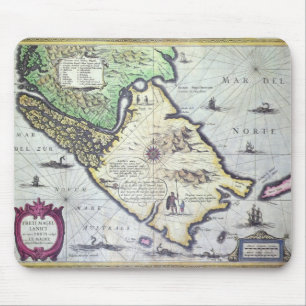 Kaart van de Magellan-Straat, Patagonia Muismat