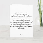 Kaart van de Meermin van het Tattoo van Koi van de (Achterkant)