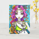 Kaart van de Meermin van het Tattoo van Koi van de (Gele Bloem)