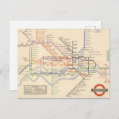 Kaart van de metro van Londen (Voorkant / Achterkant)