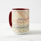 Kaart van de metro van Londen Mok (Voorkant links)