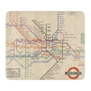 Kaart van de metro van Londen Snijplank