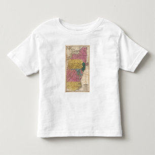 Kaart van de Midden-Staten Kinder Shirts