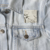 Kaart van de Missouri Vierkante Button 5,1 Cm (In situ)