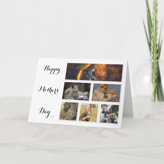 Kaart van de moederdag - collage van foto ' s van  (Voorkant)