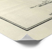 kaart van de Mount Everest (1921) Poster (Hoek)