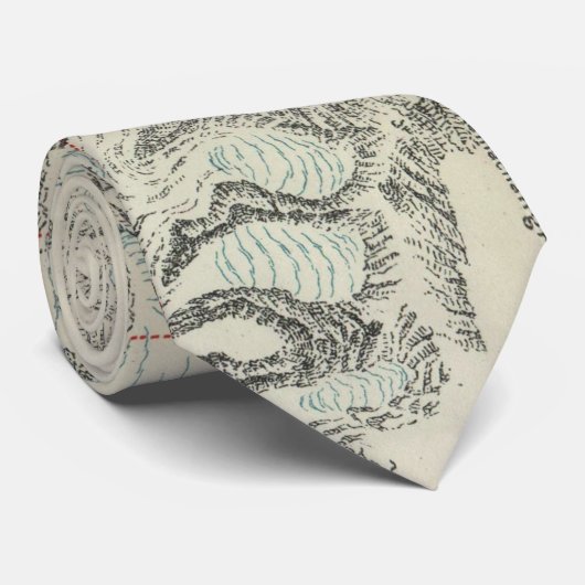  kaart van de Mount Everest (1921) Stropdas (Opgerold)