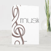 Kaart van de Muziek van de g-sleutel de (Achterkant)