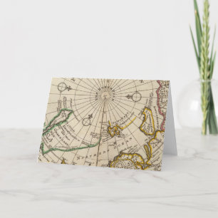 Kaart van de Noordpool en gebieden nabij de Noordp