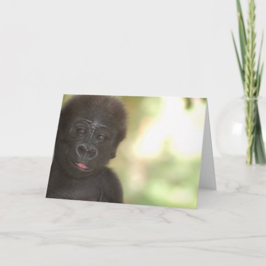 Kaart van de Nota van het Baby van de gorilla de (Voorkant)