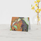 Kaart van de Nota van het Plant van Pokeberry de (Gele Bloem)