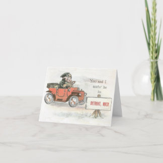Kaart van de Nota van vintage Detroit de Auto