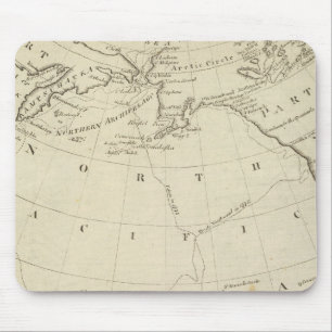 Kaart van de ontdekkingen van Cook en Clerke 2 Muismat