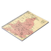 Kaart van de Oorlog van de Rozen Notitieboek (Linkerzijde)