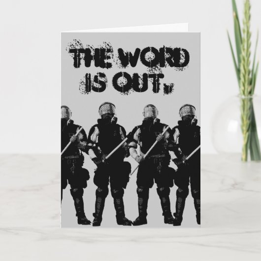 Kaart van de oproerpolitie (Voorkant)