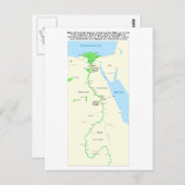 Kaart van de oude Egyptische Dynastische Periode (Voorkant / Achterkant)