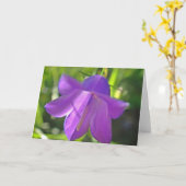 Kaart van de paarse bloem (Gele Bloem)