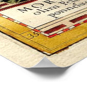  kaart van de Peloponnesos (1596) Poster (Hoek)