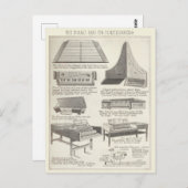  kaart van de Piano en het is Voorlopers (Voorkant / Achterkant)