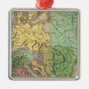 Kaart van de provincies in het Romeinse Rijk Metalen Ornament