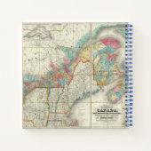 Kaart van de provincies van Canada Notitieboek (Achterkant)