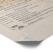  kaart van de Puget Sound (1899) Poster (Hoek)