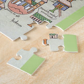 Kaart van de puzzel van Jeruzalem Legpuzzel (Zijkant)