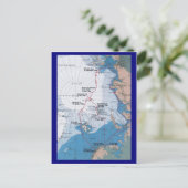 Kaart van de reizen van Nansen (Staand voorkant)